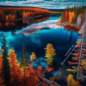 Иллюстративное фото. Озёра и леса в Карелии.