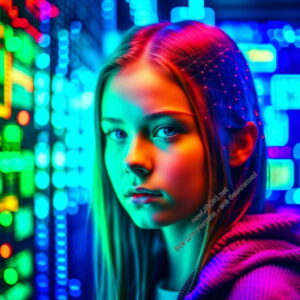 девочка, ученица, компьютерная сеть