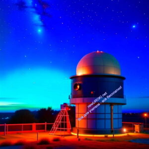 астрономическая, обсерватория, ночное небо, наблюдение