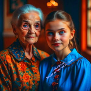 бабушка, внучка, фото, национальность, русские