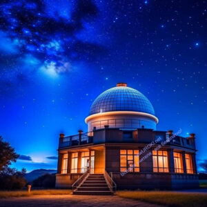 обсерватория, ночное небо, наблюдение, космос