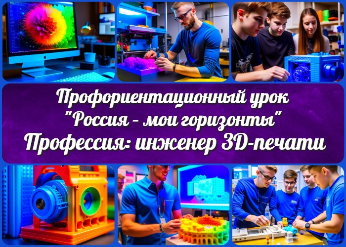 "Профессия: инженер 3D-печати" - профориентационный урок "Россия – мои горизонты"
