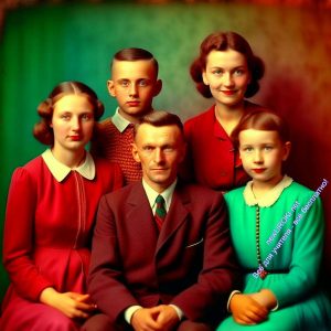 фотография, советской, семьи, 20 век, 1940 годы