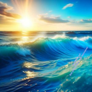 океан, солнце, волны, вода