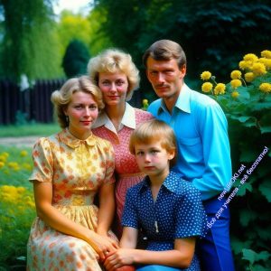 фотография, советской, семьи, 20 век, 1980 годы