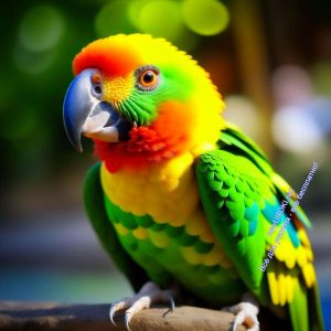 попугай, птица, разноцветный