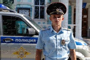 Пазлы Профессия: полицейский - профориентационный урок "Россия – мои горизонты"