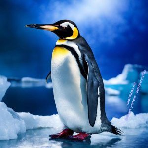 пингвин, королевский, лёд