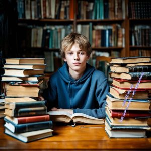 мальчик, книги, образование