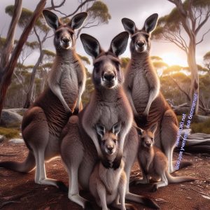 кенгуру, семейство, Австралия
