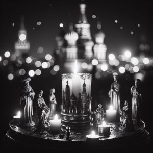 Москва, свечи, траур