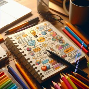 рисунки, записи, план, ручка - Как оценивать качество готового конспекта урока?