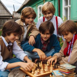 мальчики, шахматы, игра, логика