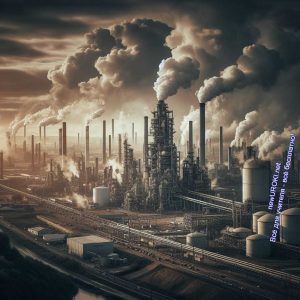 предприятия, загрязнение, дым, экология