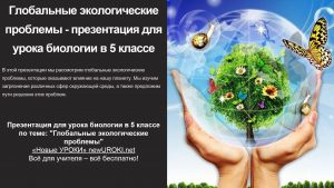 Презентация Глобальные экологические проблемы - конспект урока биологии
