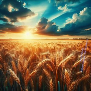 поле, пшеница, зерновые, солнце