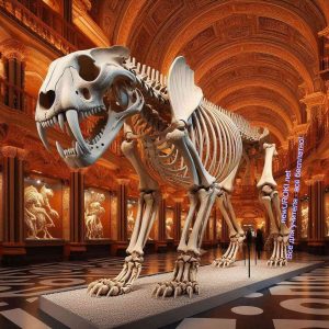 скелет, животное, музей