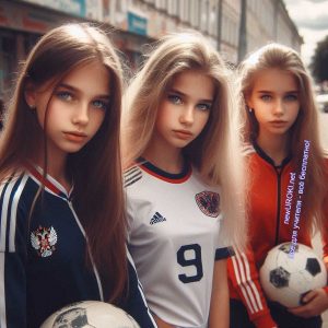 девочки, спорт, форма, мяч