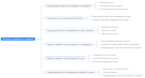 Ментальная карта (интеллект-карта, mind map) Безопасность на воде - конспект урока