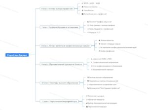 Ментальная карта (интеллект-карта, mind map) Открой свое будущее - тематическое профориентационное занятие "Россия – мои горизонты"