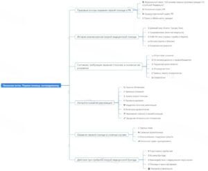 Ментальная карта (интеллект-карта, mind map) Первая помощь - конспект урока