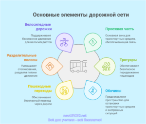 Основные элементы дорожной сети