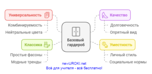 Инфографика: Базовый гардероб десятиклассника