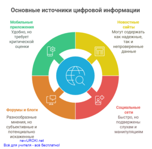 Инфографика: Основные источники цифровой информации