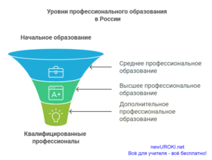 Инфографика: Уровни профессионального образования в России