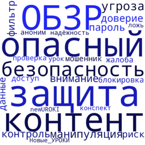 Облако слов Опасный и запрещенный контент - конспект урока