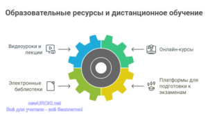 Инфографика: Образовательные ресурсы и дистанционное обучение