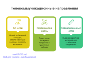 Инфографика: Телекоммуникационные направления