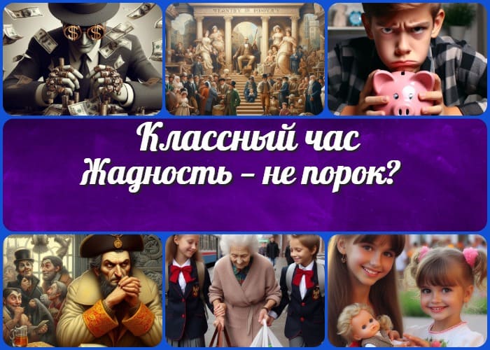 Жадность — не порок? - классный час