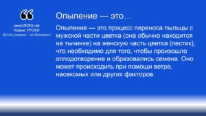 Опыление — это Опыление — это