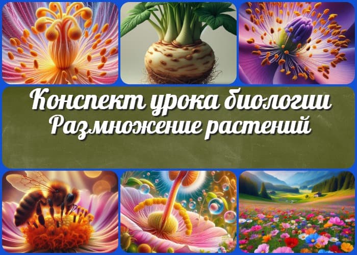 Размножение растений и его значение. Опыление. Двойное оплодотворение - конспект урока биологии