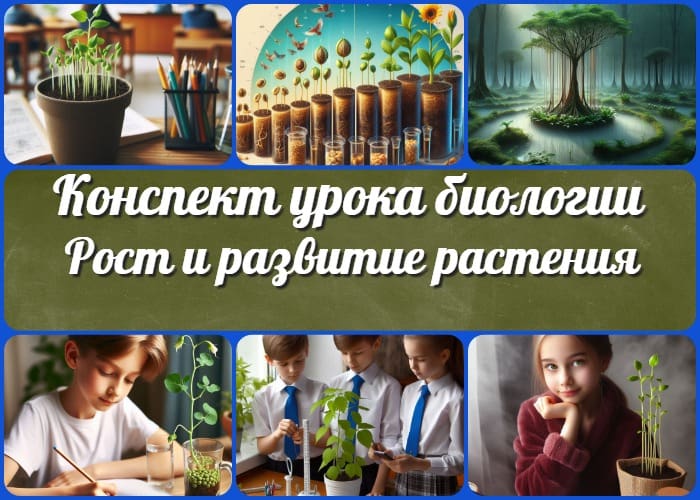 Рост и развитие растения - конспект урока биологии