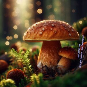 Гриб растёт в лесу
