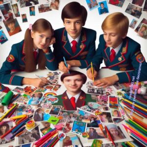 Школьники 7 класса создают карту впечатлений