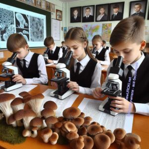 Практическая работа по биологии на тему Грибы в школе