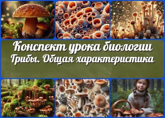 Грибы. Общая характеристика - конспект урока биологии