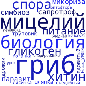 Облако слов Грибы. Общая характеристика - конспект урока биологии Облако слов Грибы. Общая характеристика - конспект урока биологии