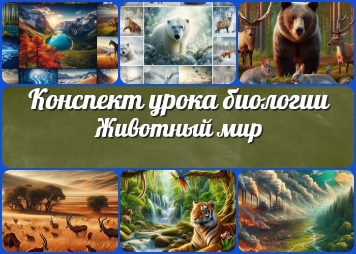 Животный мир природных зон Земли - конспект урока биологии