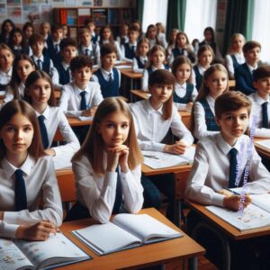 Дети ученики 7 класса на уроке в школе - Психолого-педагогическая характеристика 7 класса