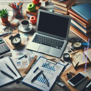 Рабочий стол учителя - бумаги, отчеты, графики - Портфолио учителя
