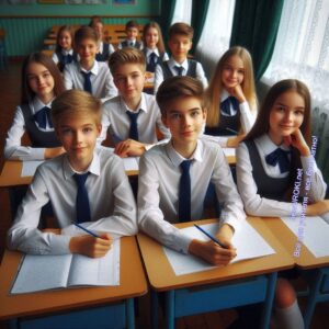 Шестиклассники на уроке в школе - Родительское собрание №1 в 6 классе