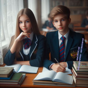 Мальчик и девочка внимательно слушают урок - Психолого-педагогическая характеристика 7 класса