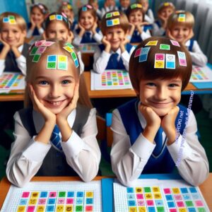 Первоклассники играют - Стикеры на уроке