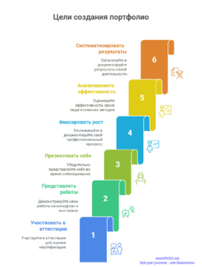 Инфографика: Цели создания портфолио Инфографика: Цели создания портфолио