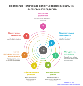 Инфографика: Портфолио - ключевые аспекты профессиональной деятельности педагога Инфографика: Портфолио - ключевые аспекты профессиональной деятельности педагога