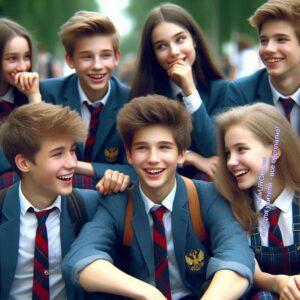 Семиклассники общаются, смеются - Родительское собрание №1 в 7 классе